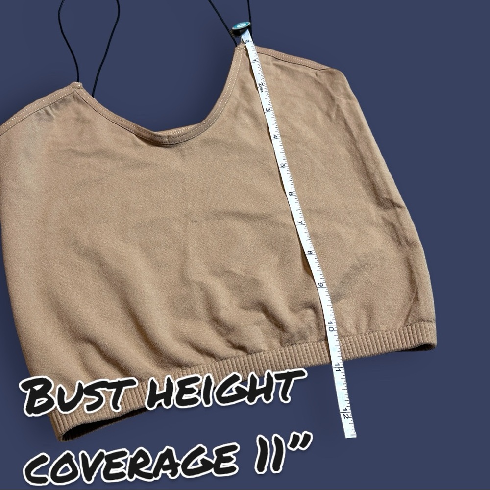 NWOT Free People Intimately Skinny Strap Seamless Brami in Natural. Size XS/S - Picture 5 of 8
